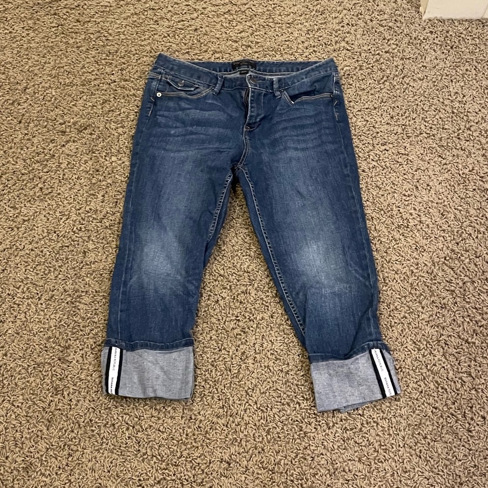 Blue Banana Republic Cropped Jeans with Folded Cuffs